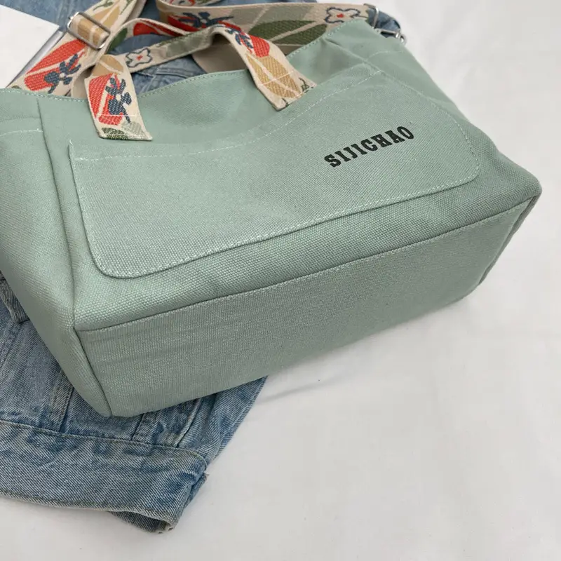 Lightweight Crossbody Bag for Women Canvas Student Commuter Bag — feature 13