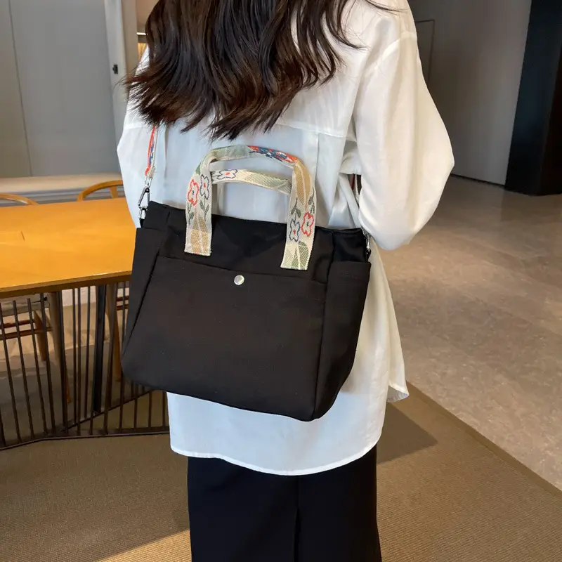 Lightweight Crossbody Bag for Women Canvas Student Commuter Bag — feature 21