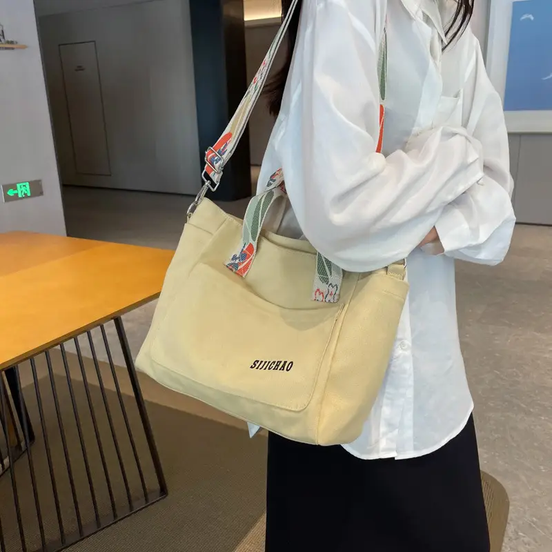 Lightweight Crossbody Bag for Women Canvas Student Commuter Bag — feature 23
