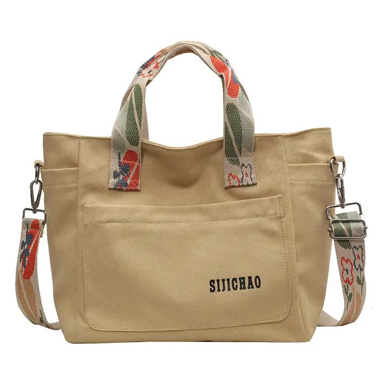 Lightweight Crossbody Bag for Women Canvas Student Commuter Bag - Image 3
