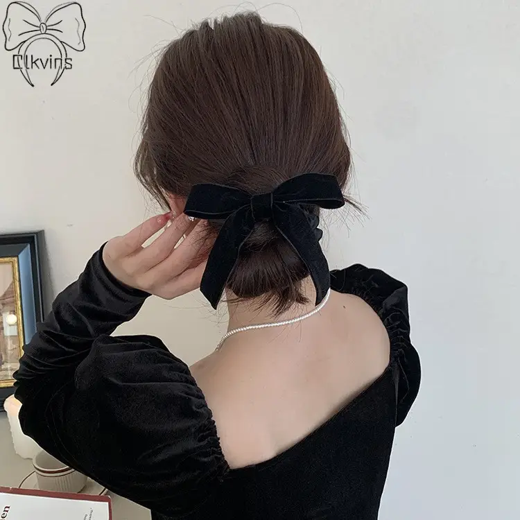 Black Velvet Bow Hair Ring for Women 2023 — feature 5