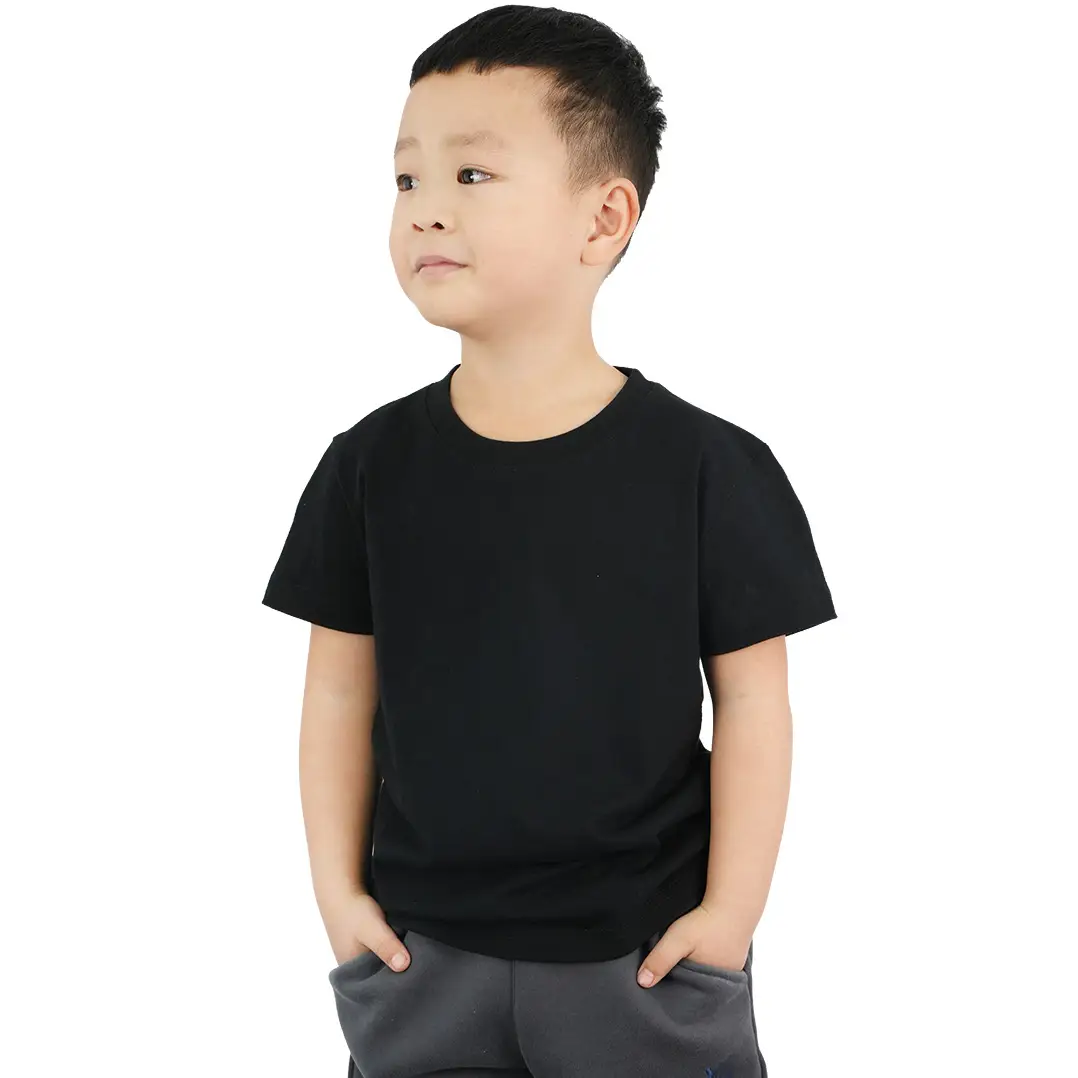 Pure White Short Sleeve T-Shirt for Boys Girls Baby - Image 19