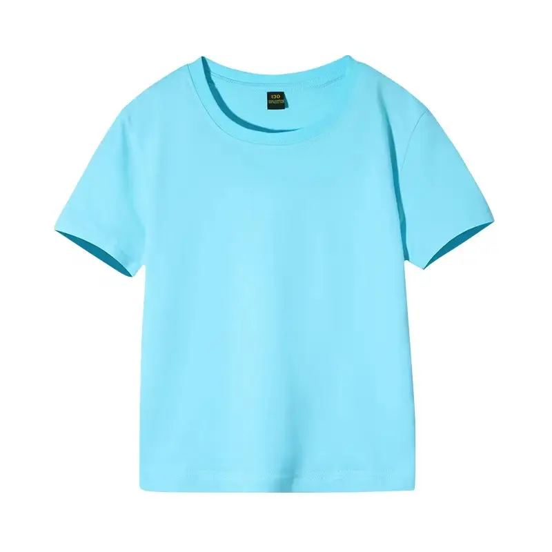 Pure White Short Sleeve T-Shirt for Boys Girls Baby - Image 12