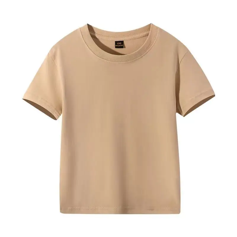 Pure White Short Sleeve T-Shirt for Boys Girls Baby - Image 3