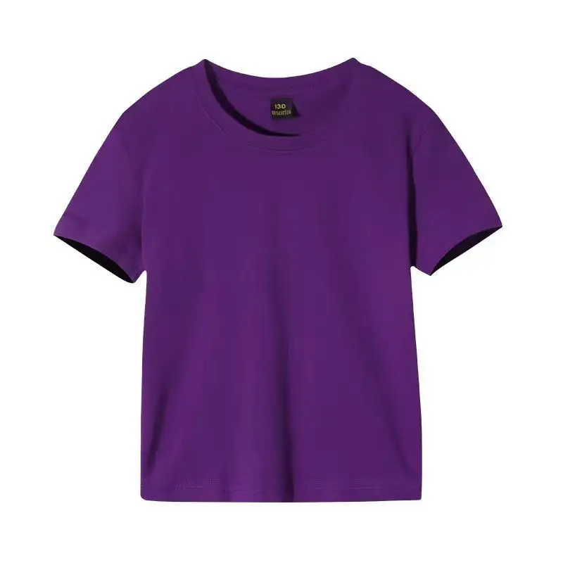 Pure White Short Sleeve T-Shirt for Boys Girls Baby - Image 7