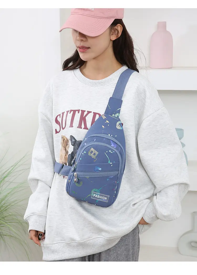 Women's Pink Crossbody Bag with Mirror Design — feature 13