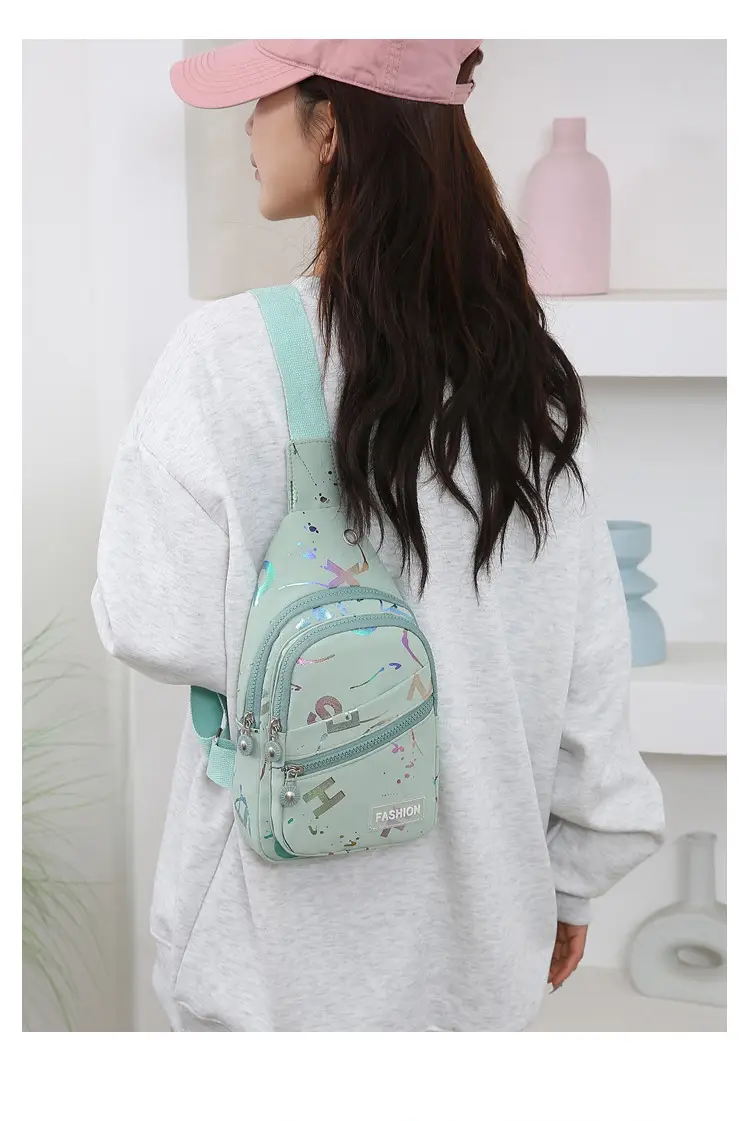 Women's Pink Crossbody Bag with Mirror Design — feature 15