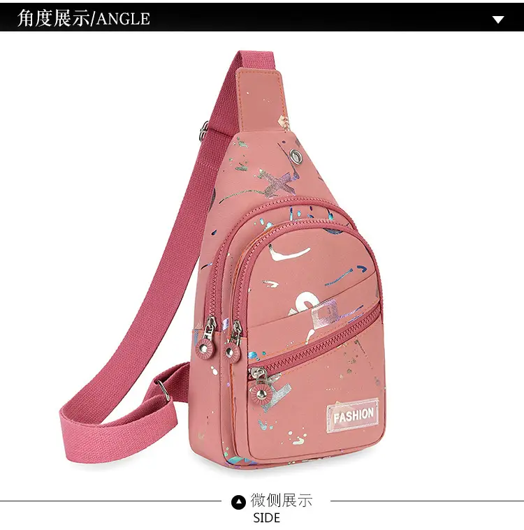 Women's Pink Crossbody Bag with Mirror Design — feature 29