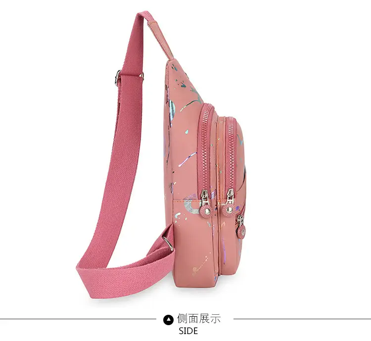 Women's Pink Crossbody Bag with Mirror Design — feature 30