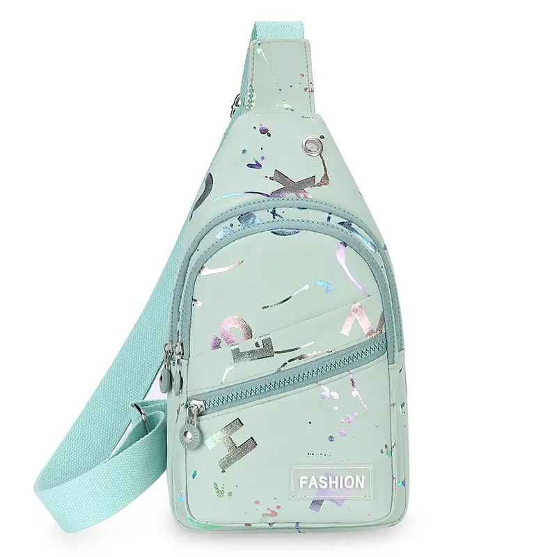 Women's Pink Crossbody Bag with Mirror Design - Image 4