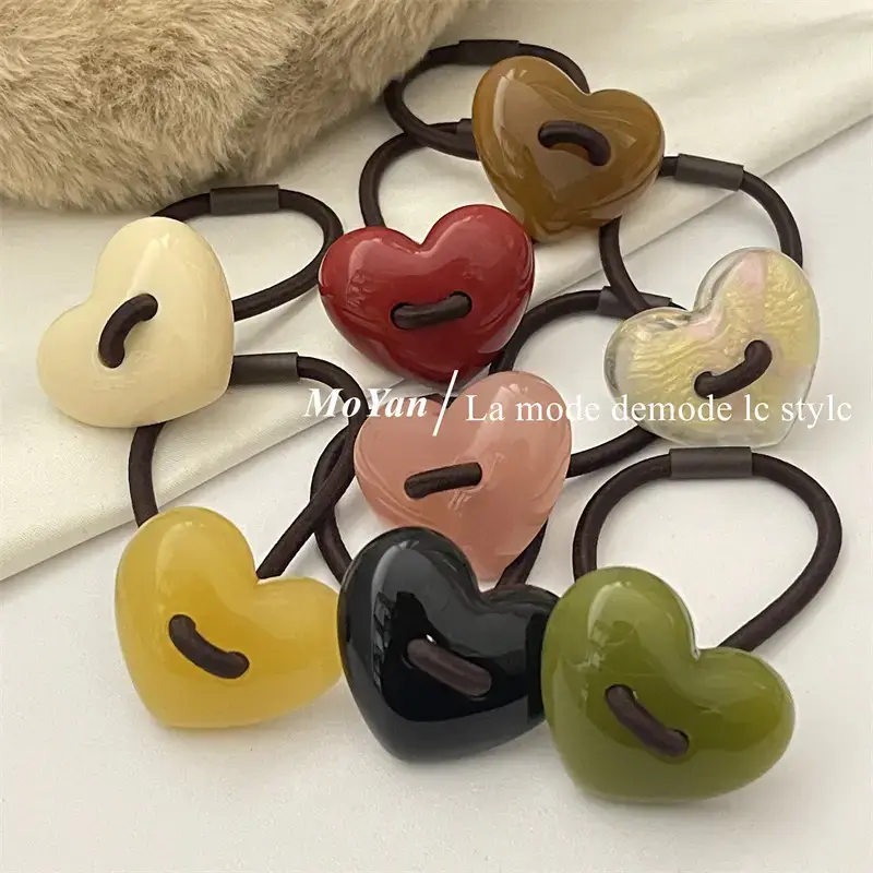 Black Heart-Shaped Korean Hair Band 2023 New Arrival — feature 11