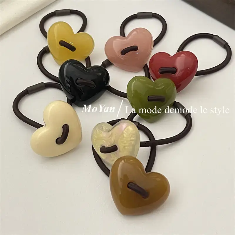Black Heart-Shaped Korean Hair Band 2023 New Arrival — feature 12