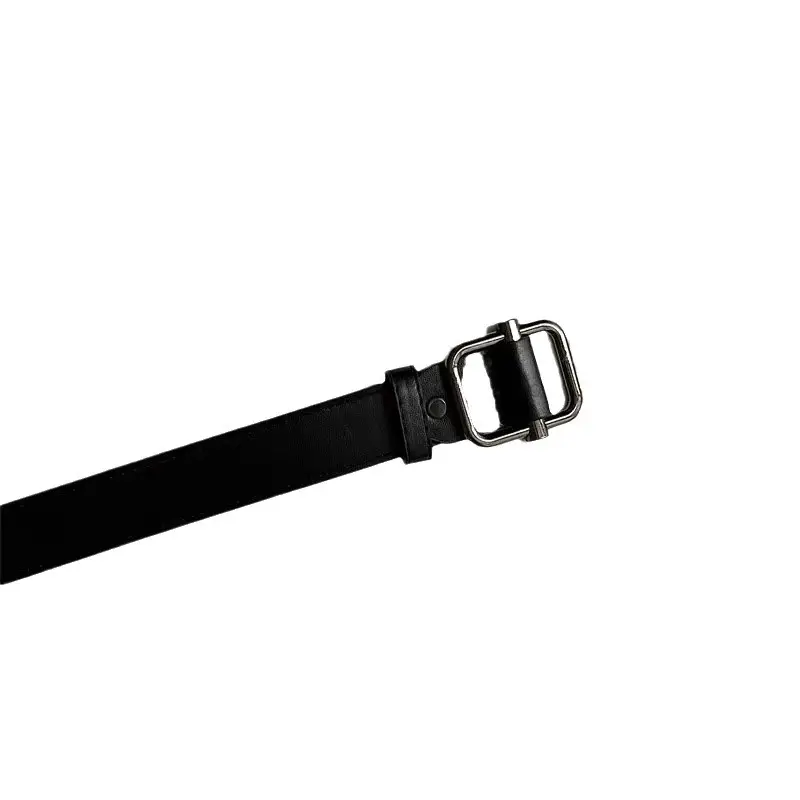 Black No-Punch Belt for Men Women Wide Jeans - Image 6