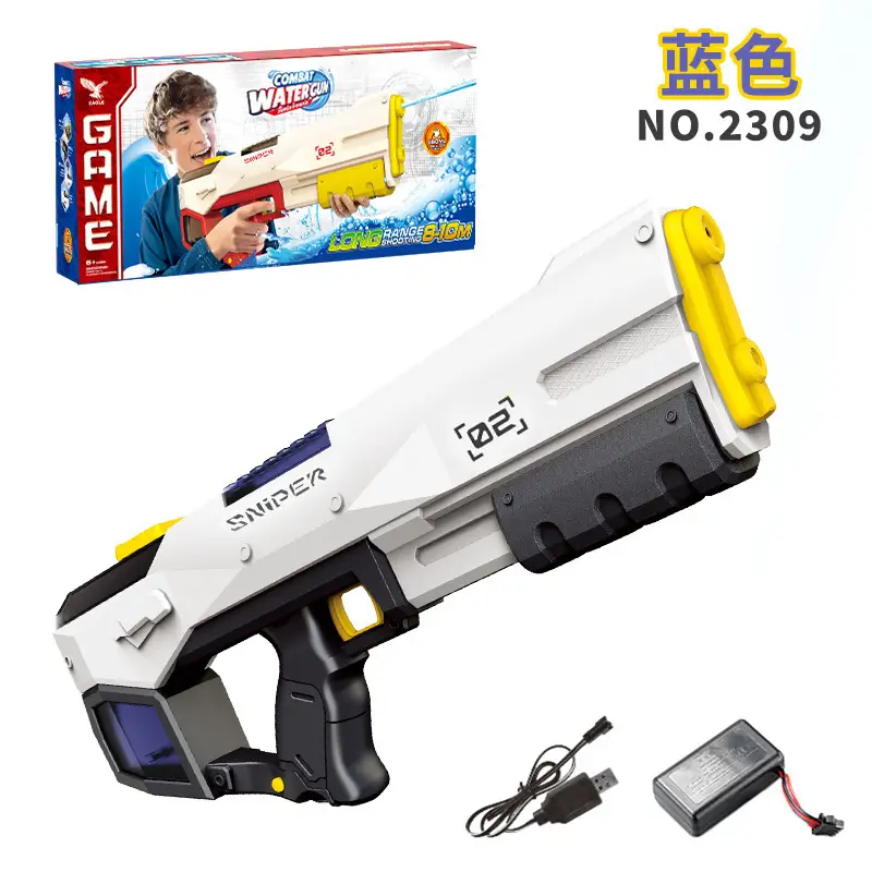Cross-border electric large capacity water gun electric electric continuous hair automatic absorbent strong endurance continuous hair water gun toy