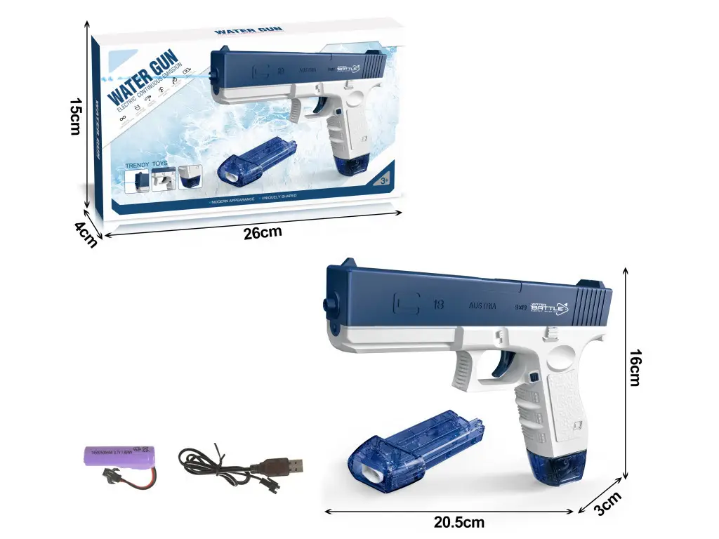 Cross-border electric large capacity water gun electric electric continuous hair automatic absorbent strong endurance continuous hair water gun toy