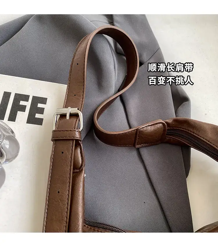 2023 New Retro Fashion Women's Shoulder Bag Black Large Capacity — feature 3