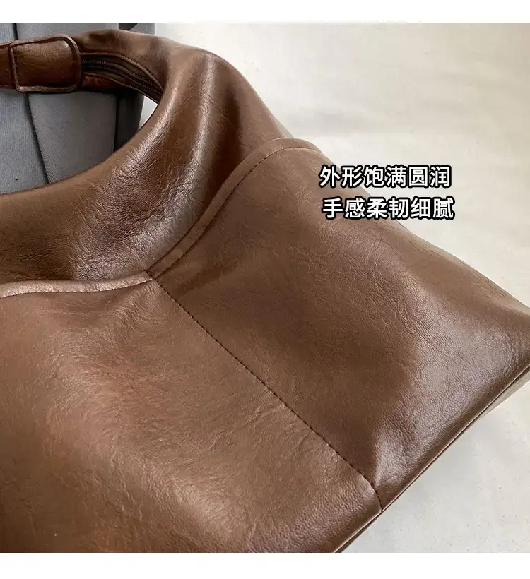 2023 New Retro Fashion Women's Shoulder Bag Black Large Capacity — feature 4