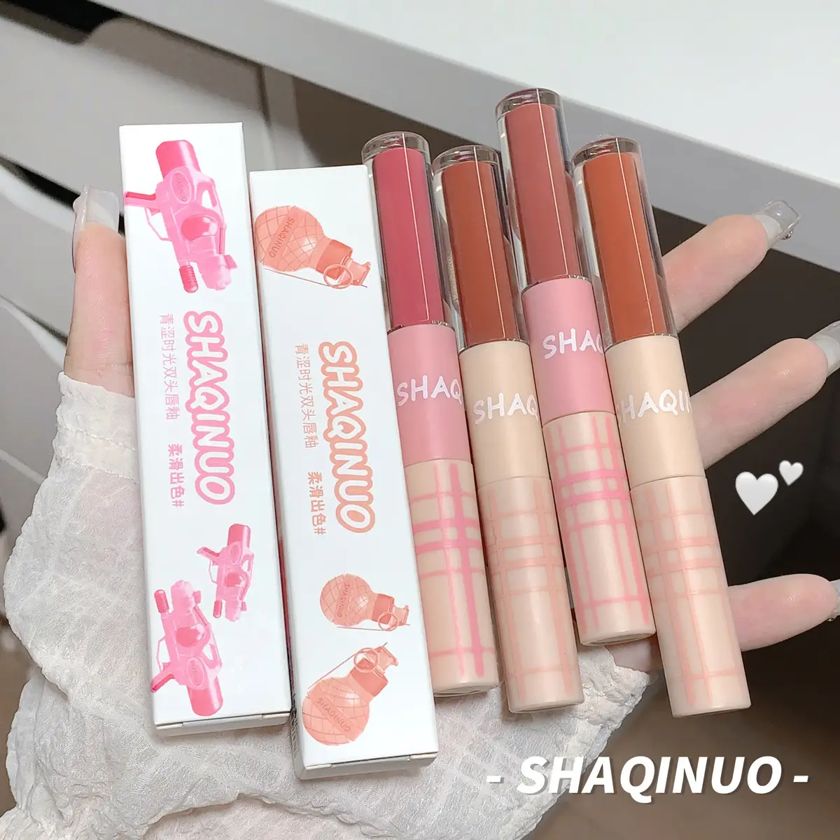 SHAQINUO Matte Velvet Lip Gloss Mirror Finish - Image 8