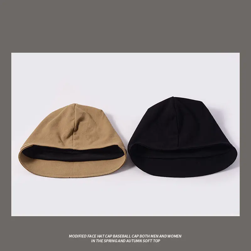 Women's Beanie with Face Cover Beige Winter Autumn - Image 5