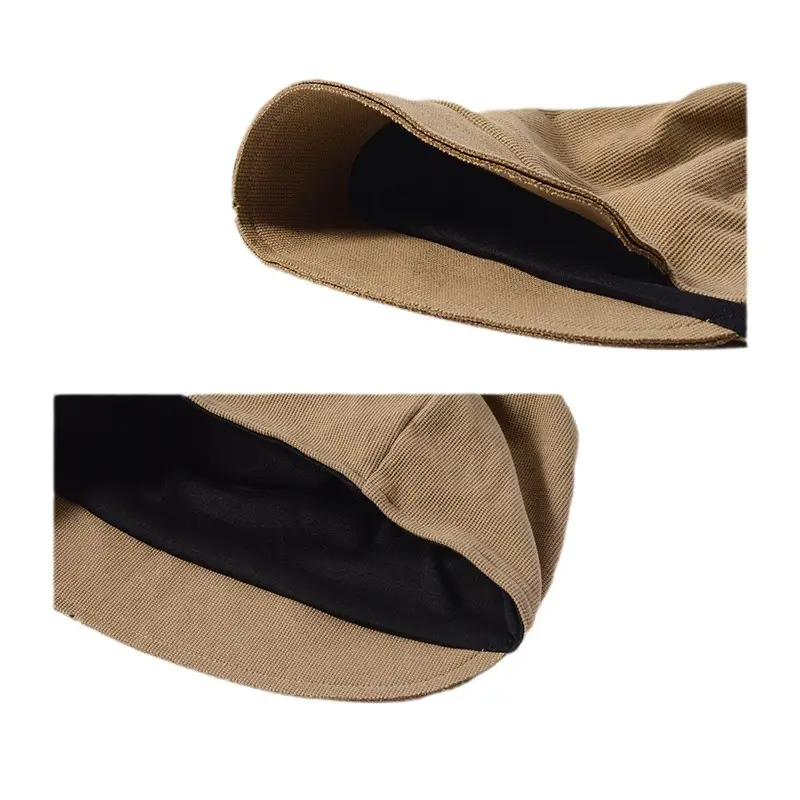 Women's Beanie with Face Cover Beige Winter Autumn - Image 6