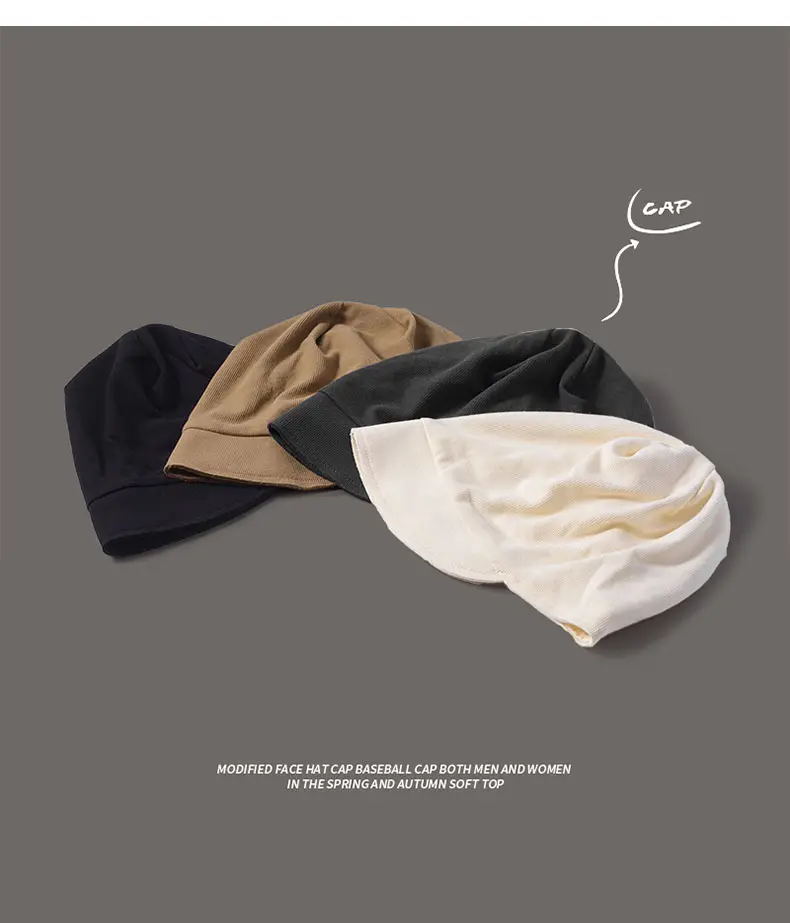 Women's Beanie with Face Cover Beige Winter Autumn — feature 4