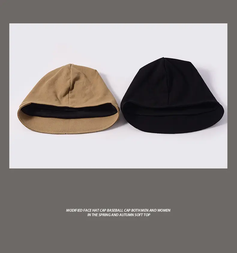 Women's Beanie with Face Cover Beige Winter Autumn — feature 5