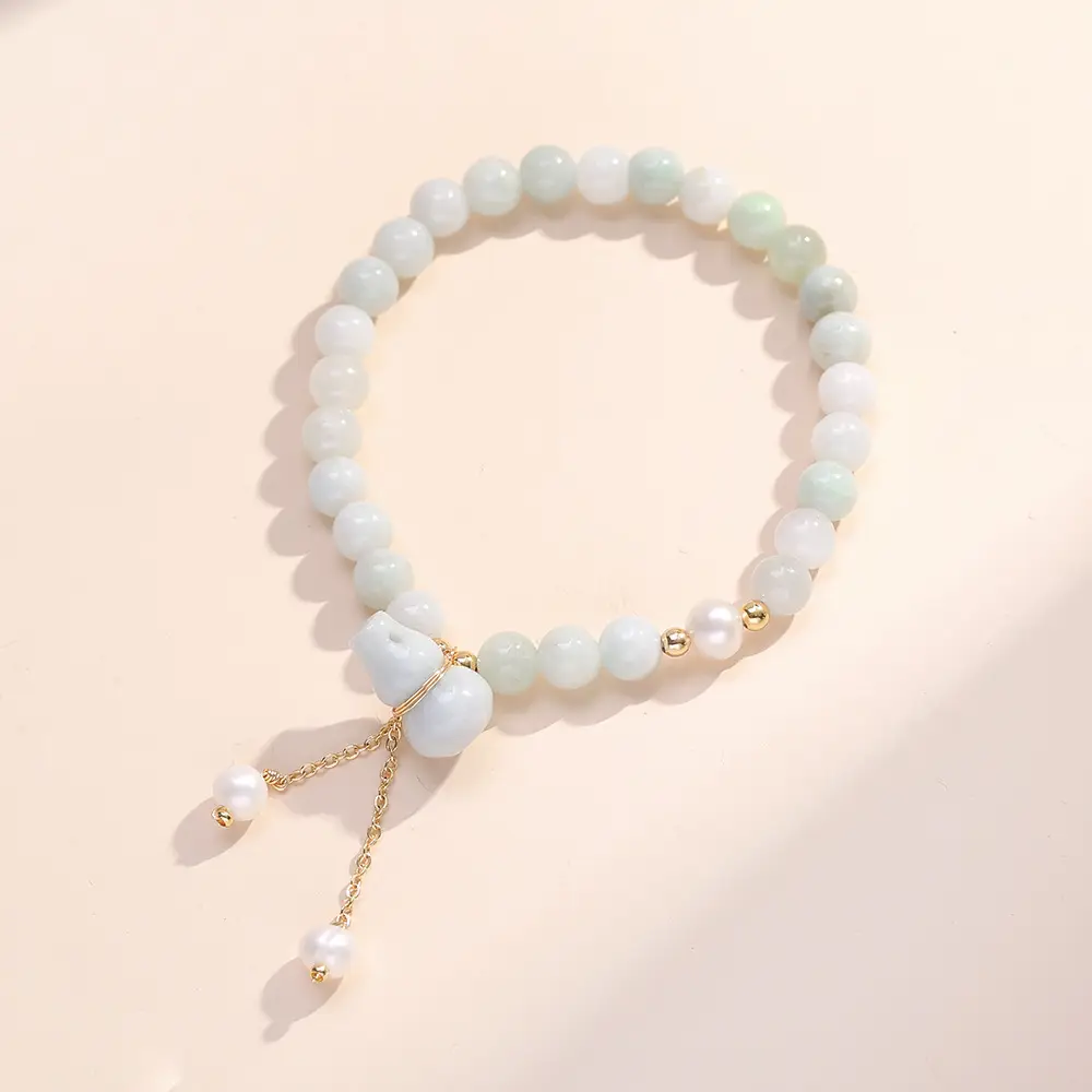 Real Gold Electroplated Pearl Bracelet Women's Gift