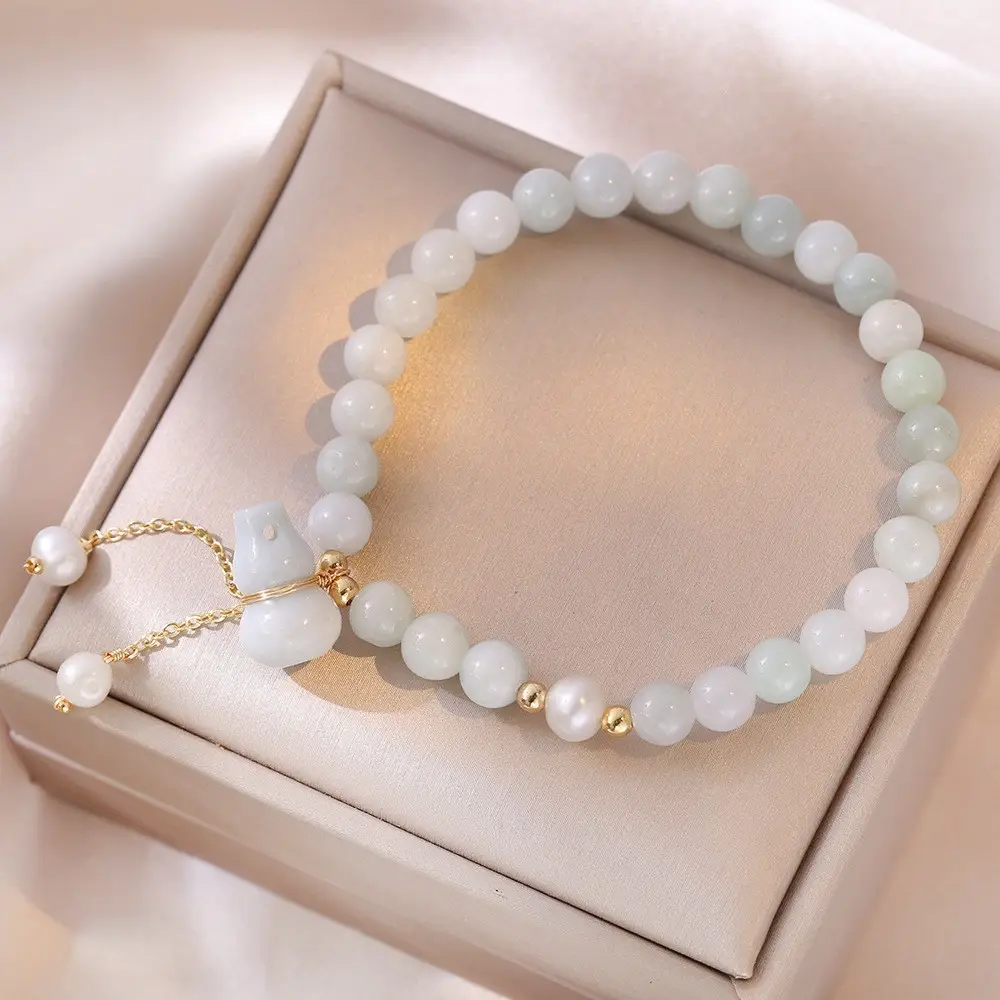 Real Gold Electroplated Pearl Bracelet Women's Gift