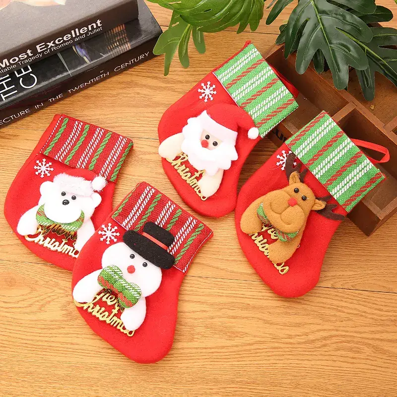Christmas Cartoon Socks Gift Bag Set of 4 - Image 42