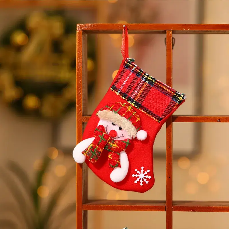 Christmas Cartoon Socks Gift Bag Set of 4 - Image 10
