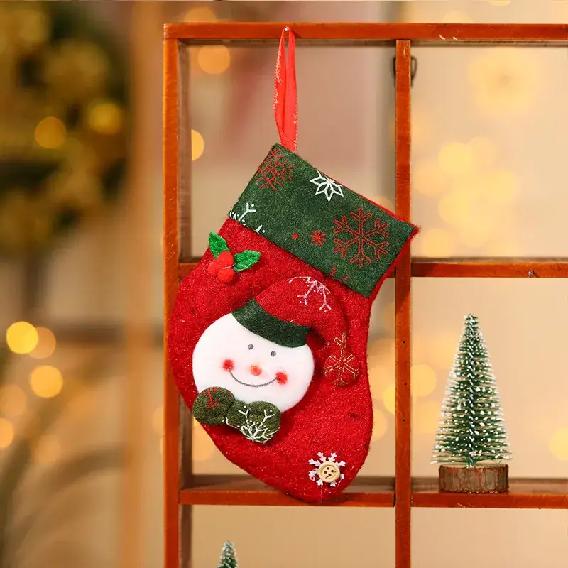 Christmas Cartoon Socks Gift Bag Set of 4 - Image 18