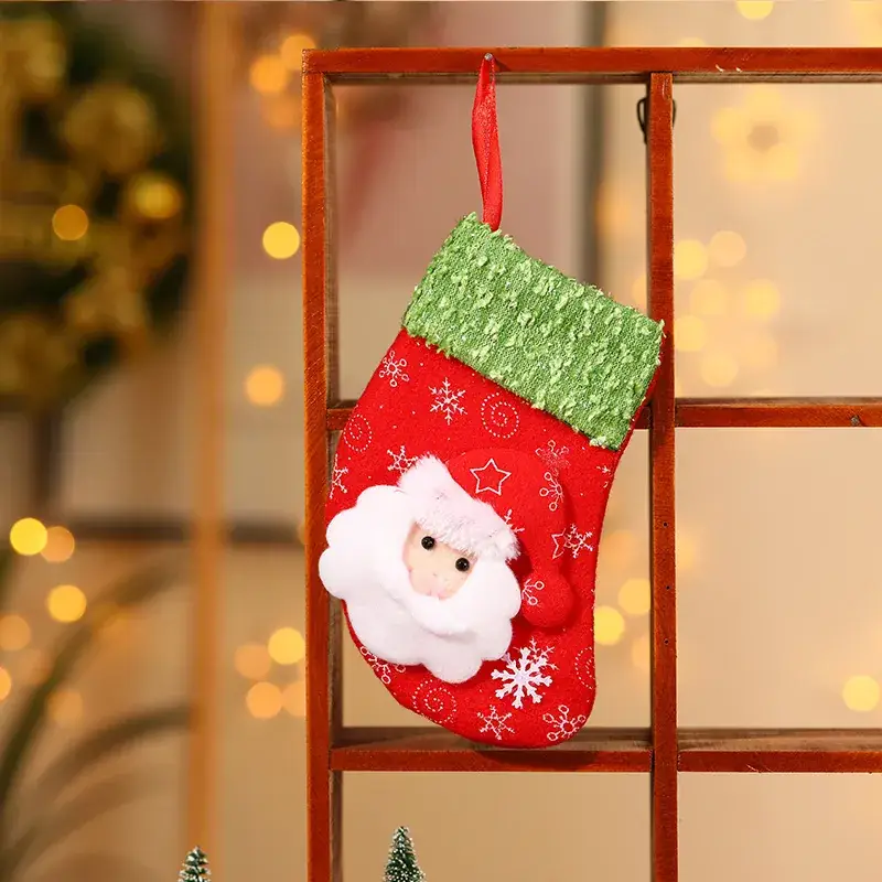 Christmas Cartoon Socks Gift Bag Set of 4 - Image 21
