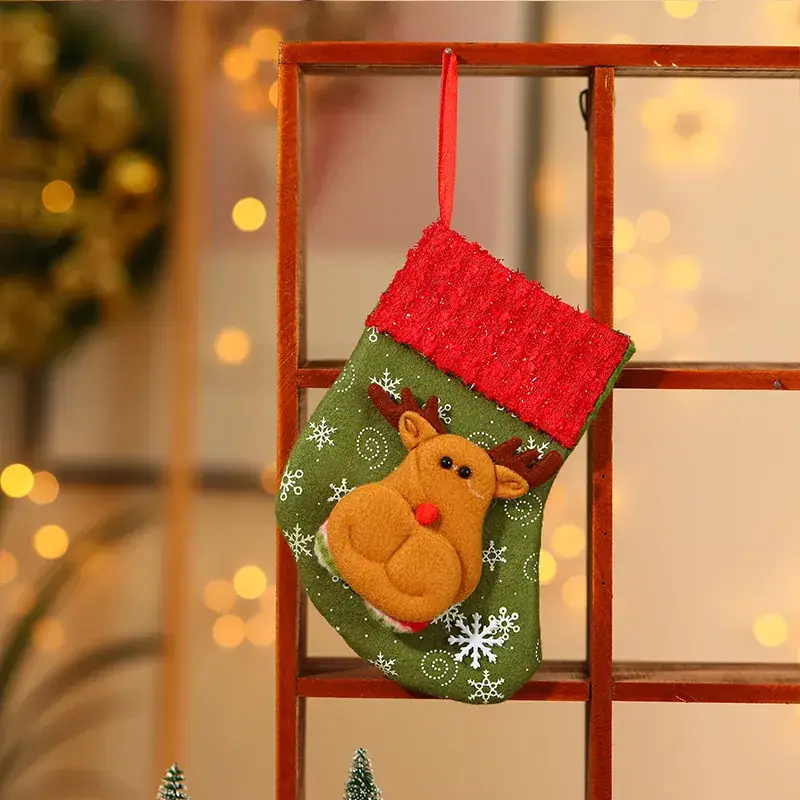 Christmas Cartoon Socks Gift Bag Set of 4 - Image 23