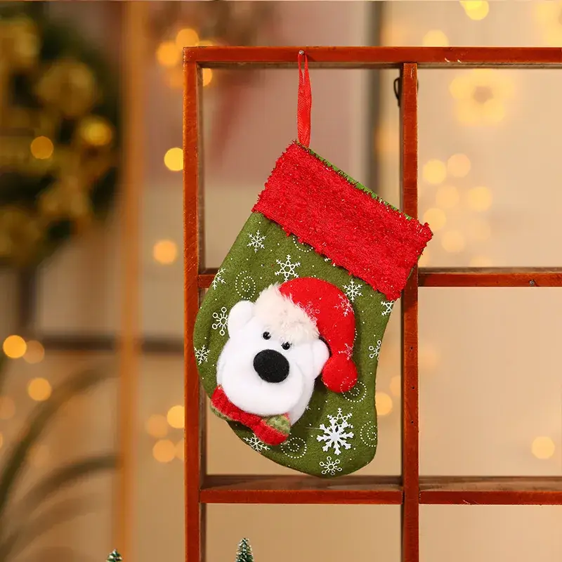 Christmas Cartoon Socks Gift Bag Set of 4 - Image 24