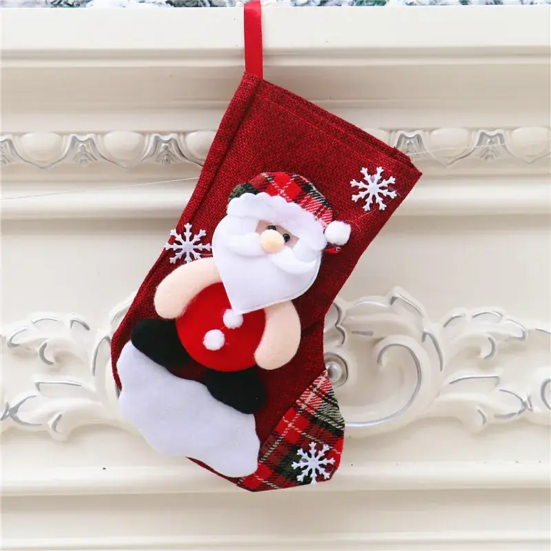 Christmas Cartoon Socks Gift Bag Set of 4 - Image 25