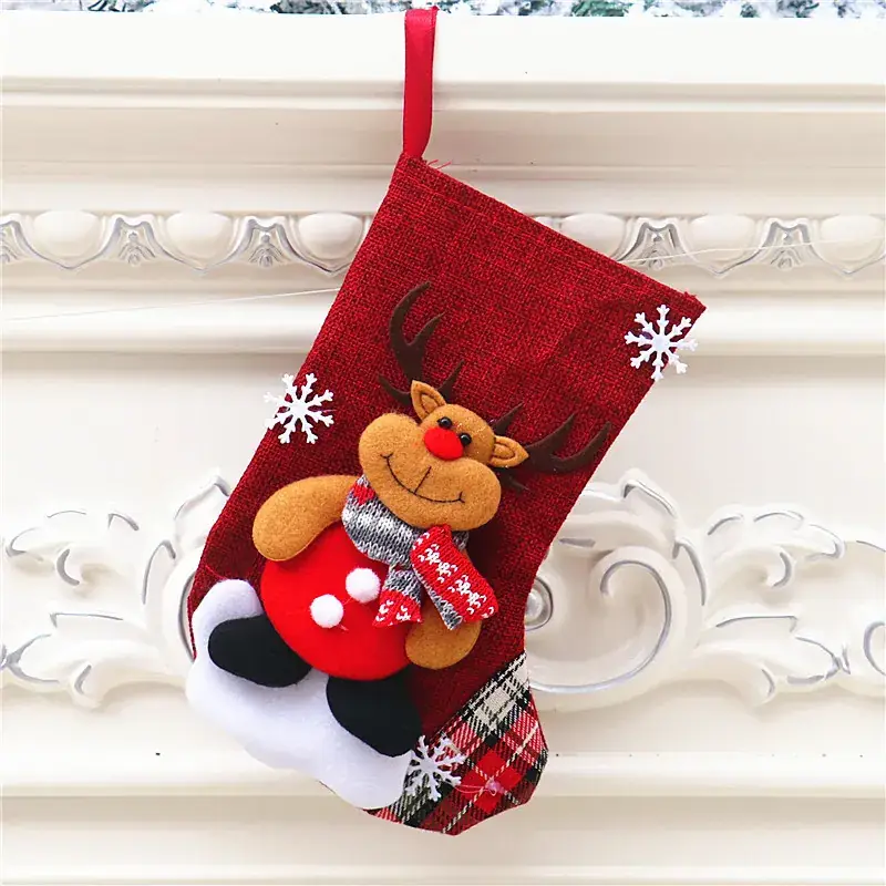 Christmas Cartoon Socks Gift Bag Set of 4 - Image 27