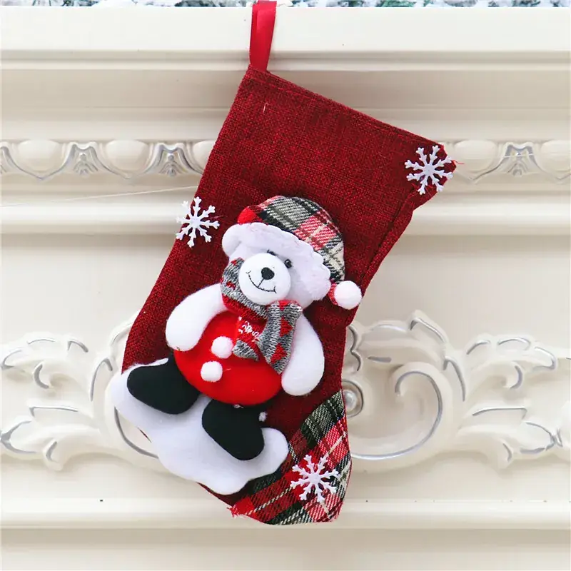Christmas Cartoon Socks Gift Bag Set of 4 - Image 28