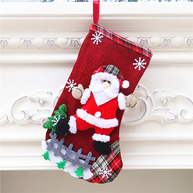 Christmas Cartoon Socks Gift Bag Set of 4 - Image 29
