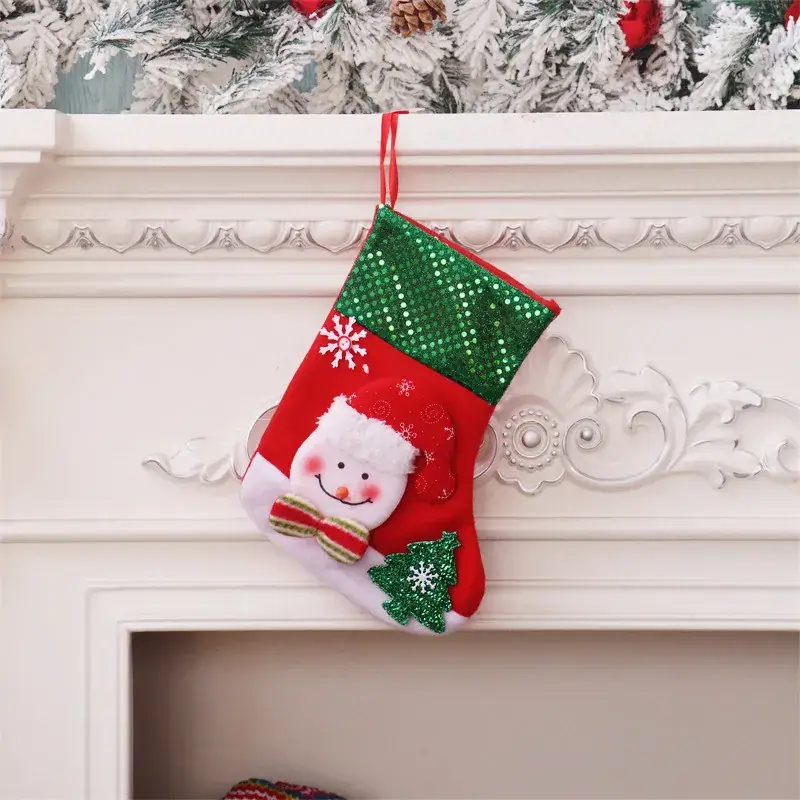 Christmas Cartoon Socks Gift Bag Set of 4 - Image 34
