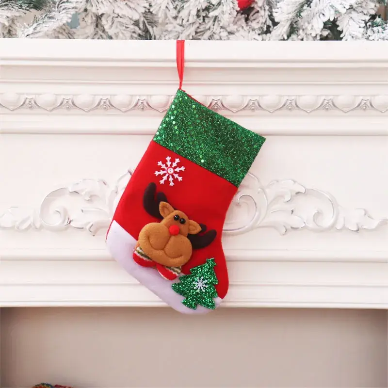Christmas Cartoon Socks Gift Bag Set of 4 - Image 35