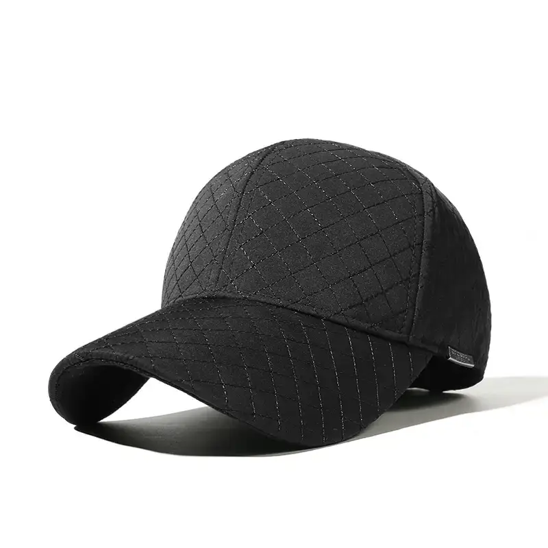 Men's Winter Quilted Baseball Cap Large Head