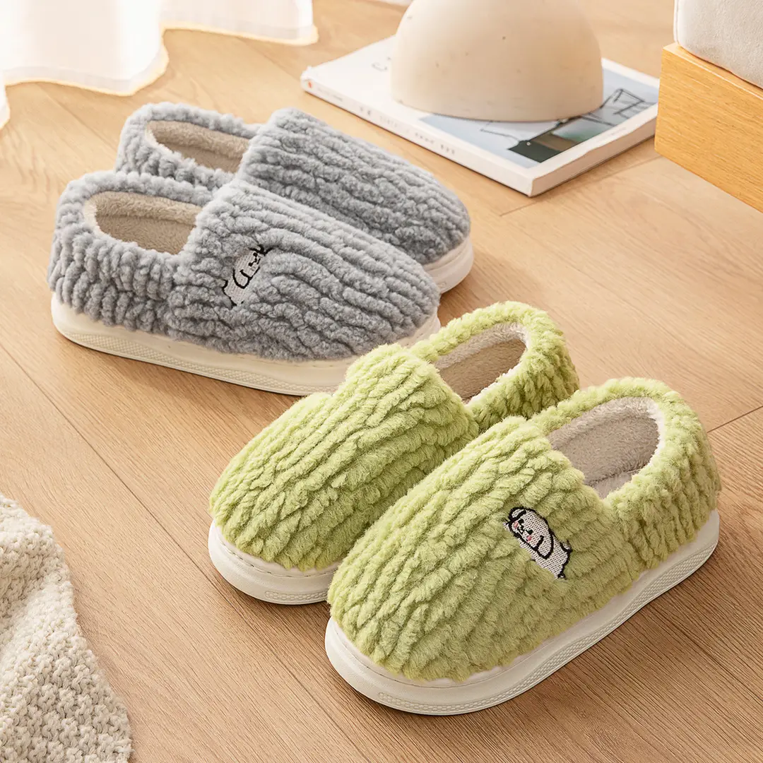 Lidani Cotton Slippers Women's Winter 2023 New Indoor Home Bag with Outer Wear Non-slip Warm Plush Slippers for Men - Image 7