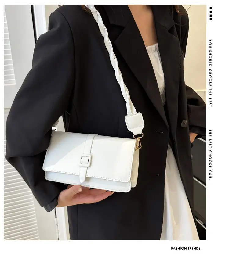Women's Brown Square Messenger Bag 2024 Spring Summer — feature 1