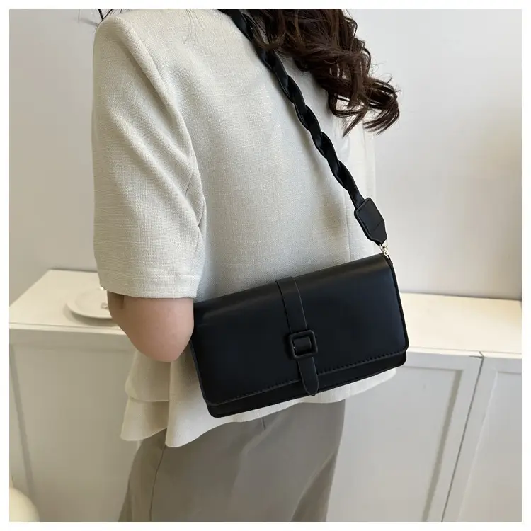 Women's Brown Square Messenger Bag 2024 Spring Summer — feature 16