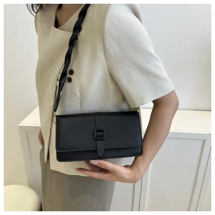 Women's Brown Square Messenger Bag 2024 Spring Summer — feature 17