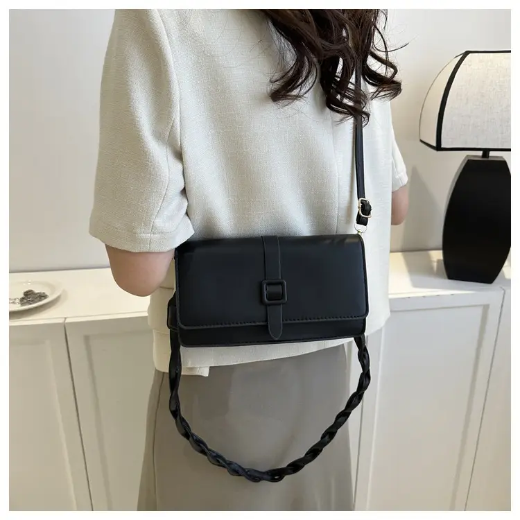 Women's Brown Square Messenger Bag 2024 Spring Summer — feature 18