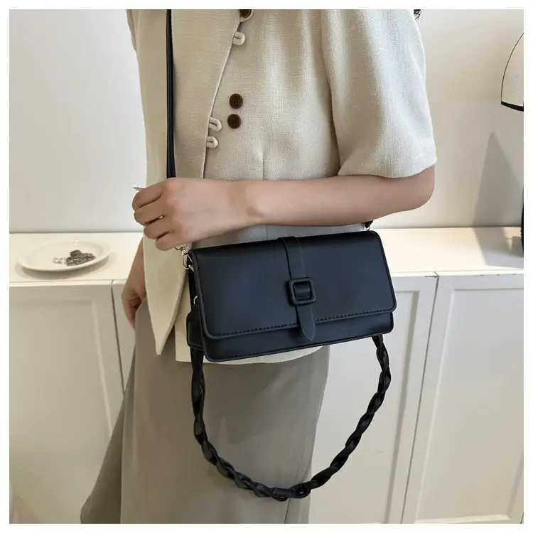 Women's Brown Square Messenger Bag 2024 Spring Summer — feature 20