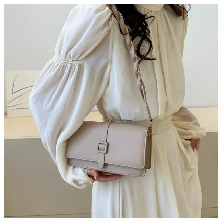 Women's Brown Square Messenger Bag 2024 Spring Summer — feature 22