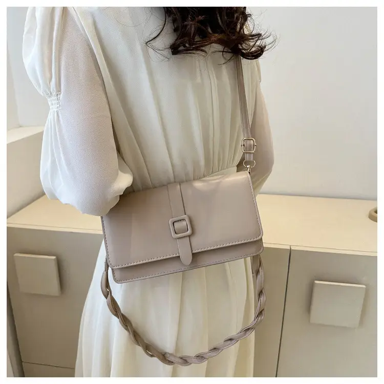 Women's Brown Square Messenger Bag 2024 Spring Summer — feature 24