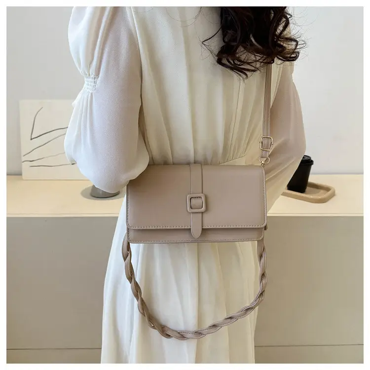 Women's Brown Square Messenger Bag 2024 Spring Summer — feature 25